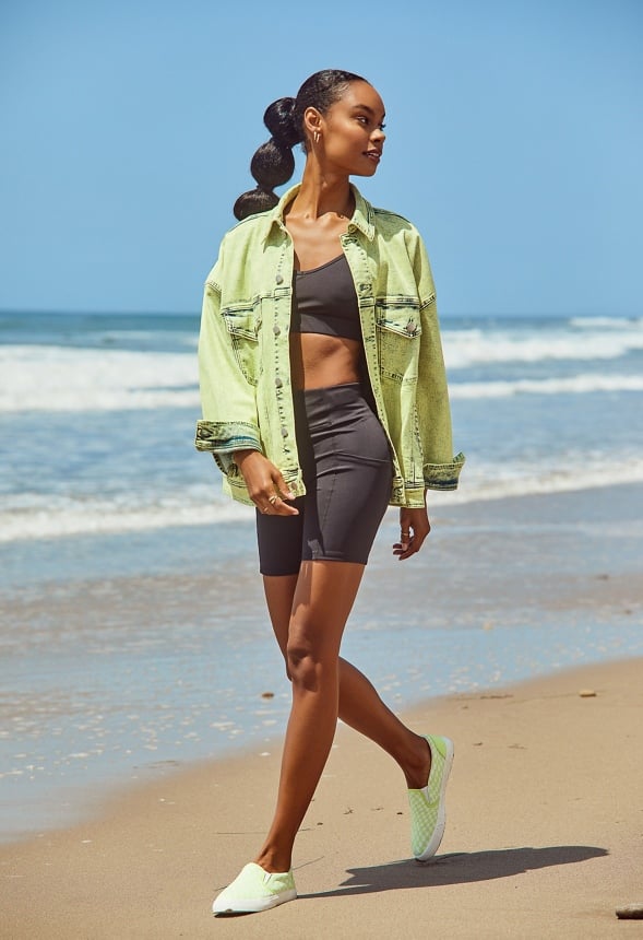 Hot Biker Active Shorts With Pocket Black Caviar