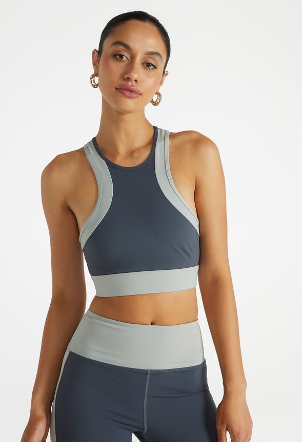 Halter Active Bra Ombre Blue Multi
