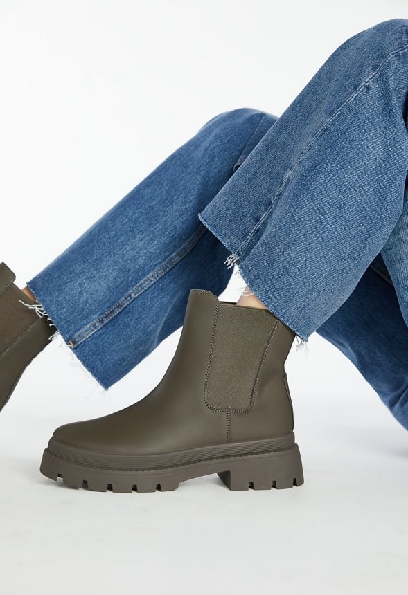 Saydey Ankle Boot Army Green Fatigue