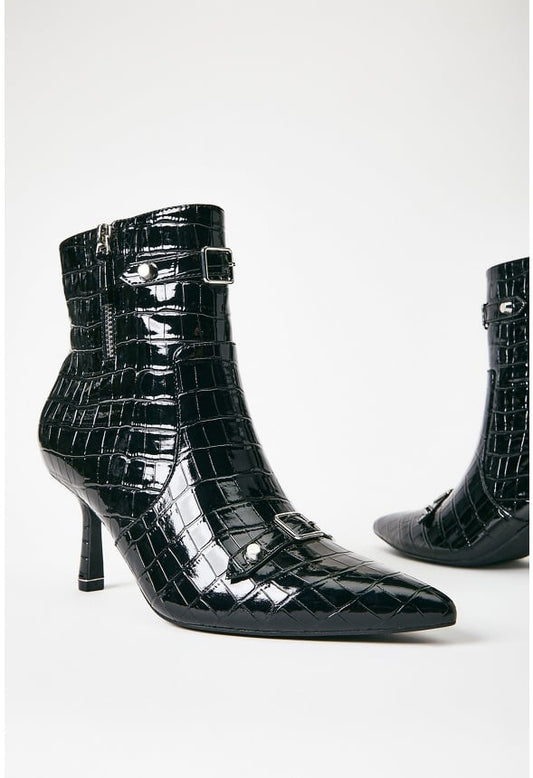 Lennox Stiletto Ankle Boot Black