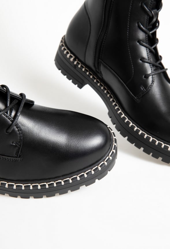 Ivet Lace-Up Boot Black