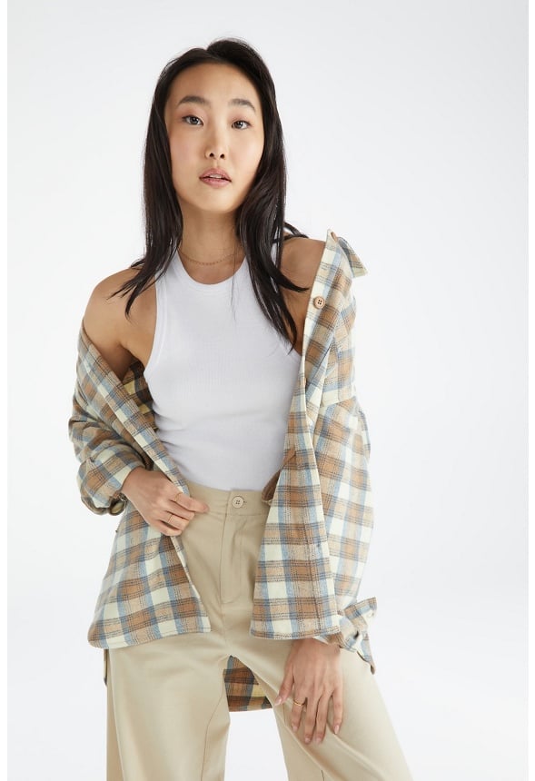 Plaid Shacket Kentucky Blue Multi Plaid