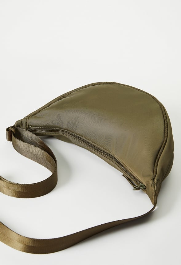Half Moon Sling Crossbody Military Olive