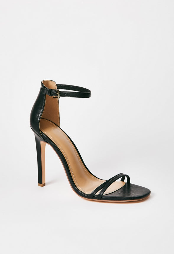No Time To Waste Stiletto Heeled Sandal Black