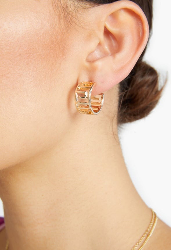 Riley Script Design Hoops Gold