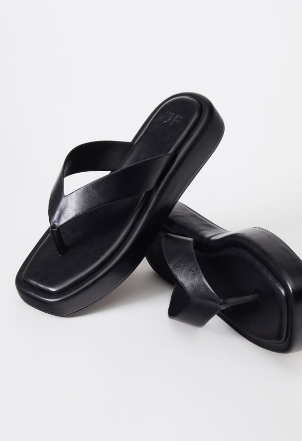 Lakey Flat Sandal Black