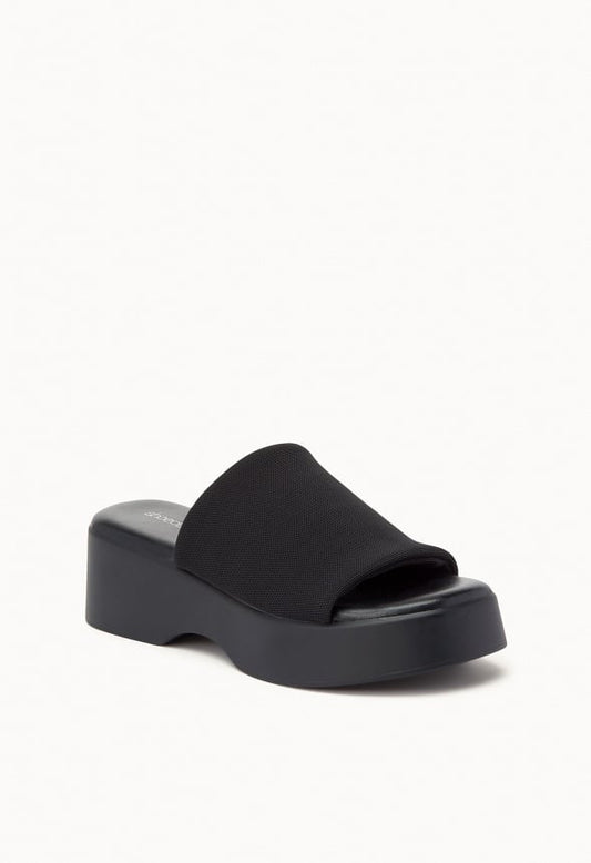 Effie Platform Slide Sandal Black
