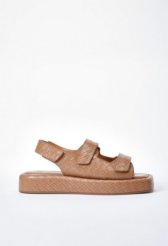 Rita Flat Sandal Light Camel