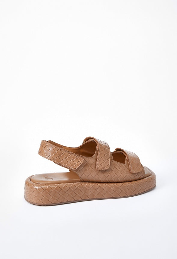Rita Flat Sandal Light Camel