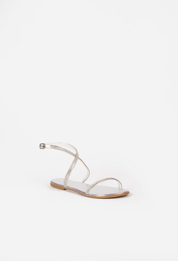 Anto Flat Sandal Silver