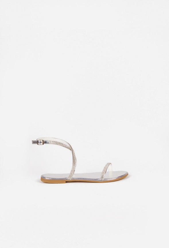 Anto Flat Sandal Silver