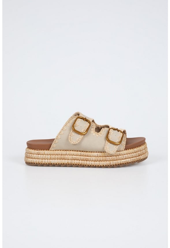 Millie Platform Sandal Beige