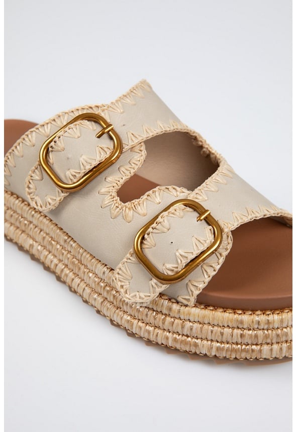 Millie Platform Sandal Beige