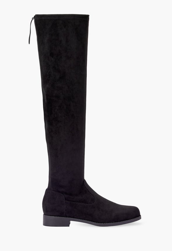 Reena Over-The-Knee Flat Boot Black