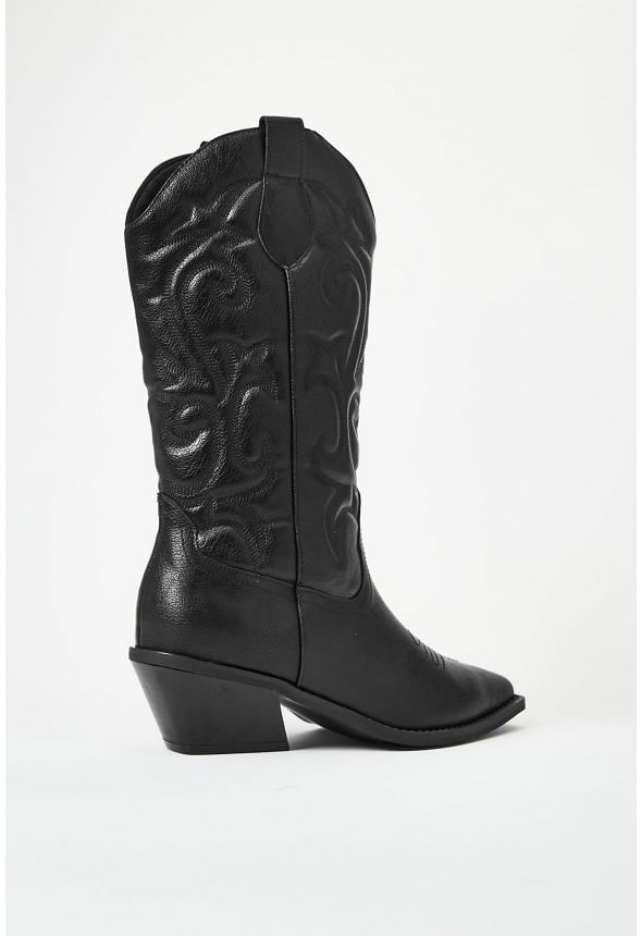 Addie Western Boot Black