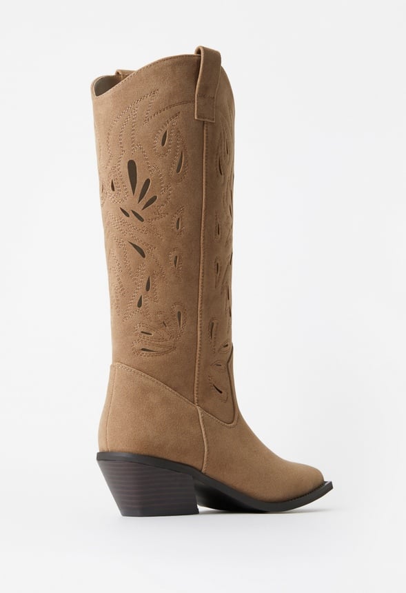 Louisa Western Boot Taupe
