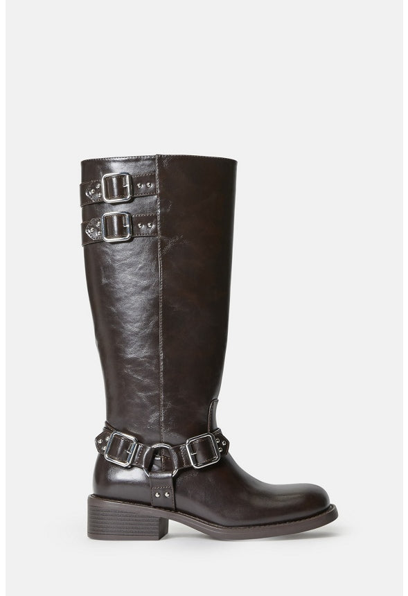 Jordi Flat Boot Cacao Brown