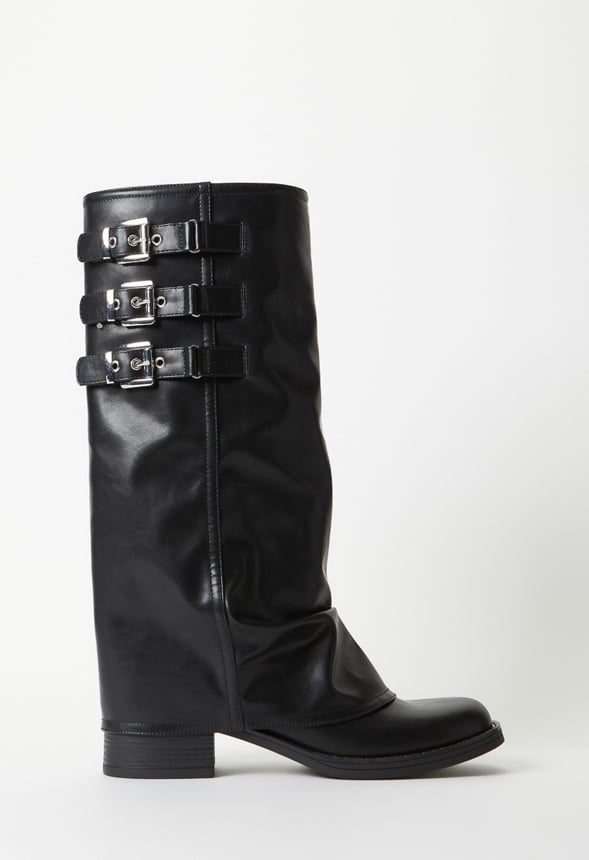Robbie Flat Boot Black