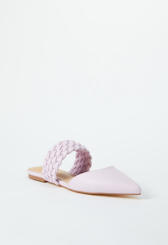 Alanis Pointed Toe Flat Lilac Snow