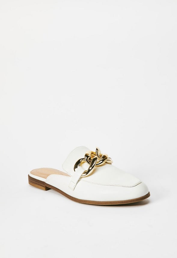 Marissa Flat Mule Bright White