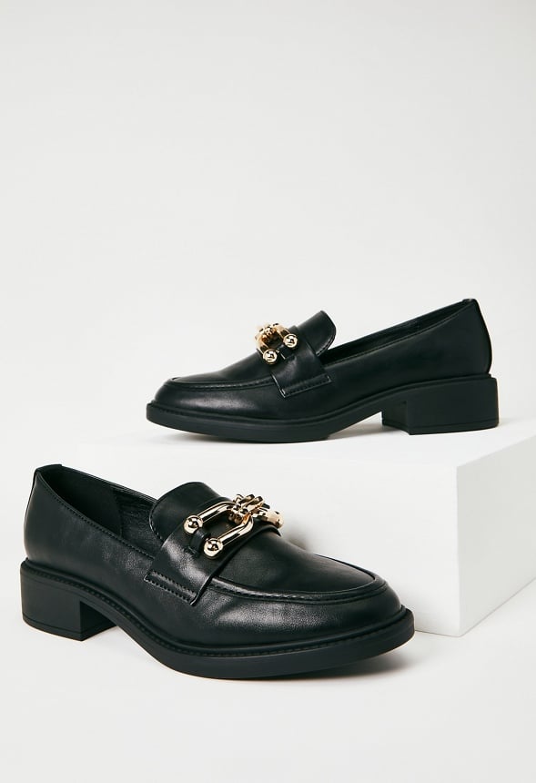 Camille Slip-On Loafer Black