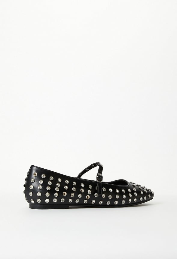 Ellidy Ballet Flat Black/ Silver