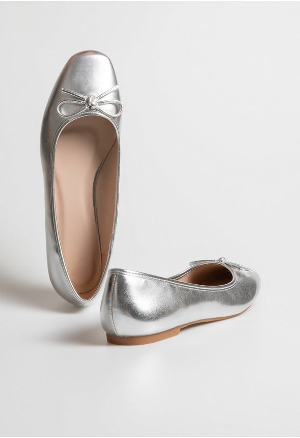 Luciana Ballet Flat Silver