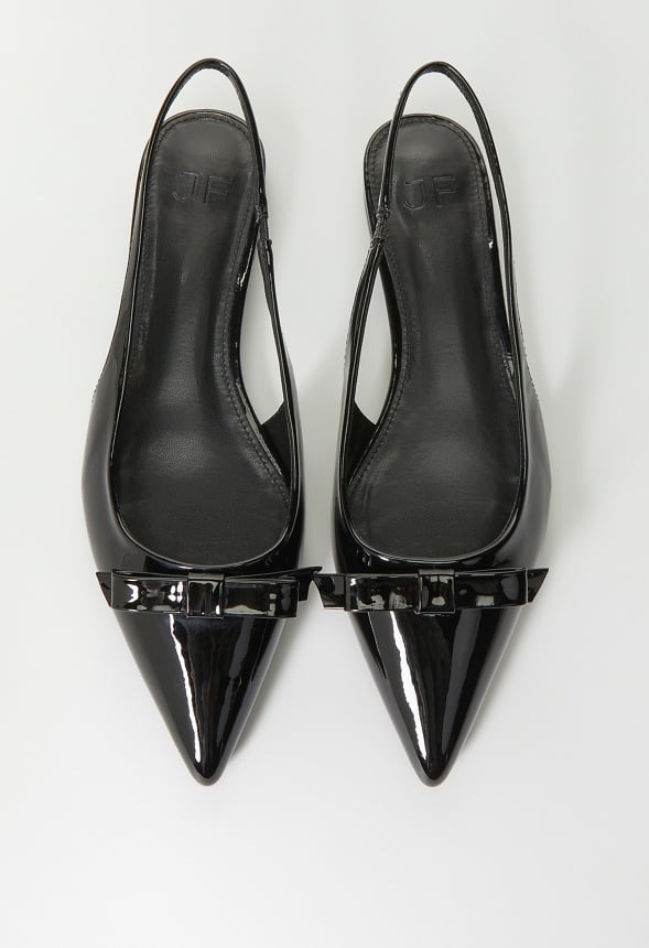 Naella Slingback Flat Black