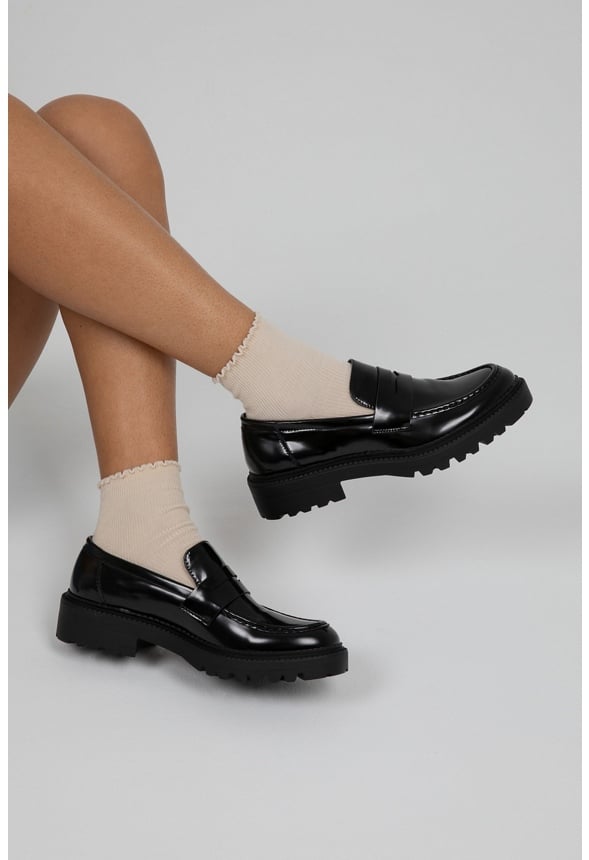 Luna Flat Loafer Black