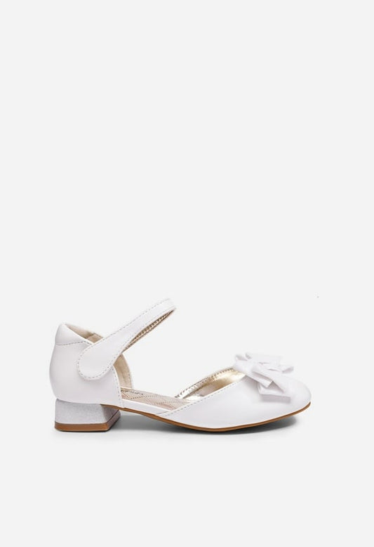 Occasion Bow Sandal White