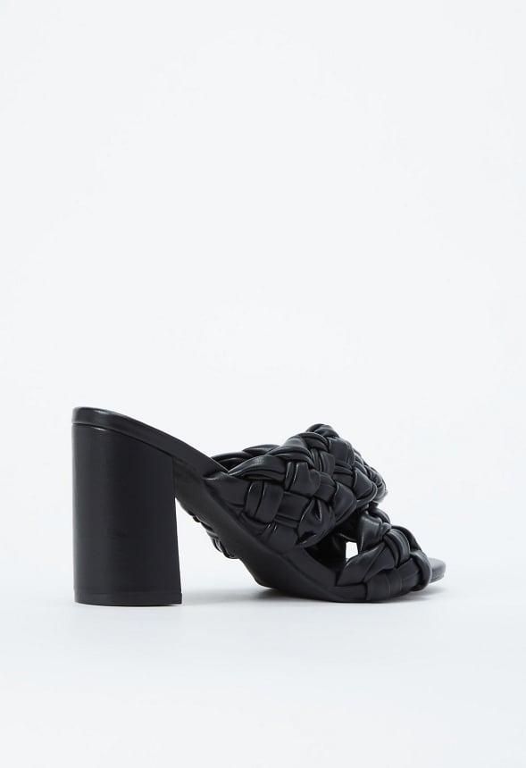 Blair Block Heeled Sandal Black Caviar