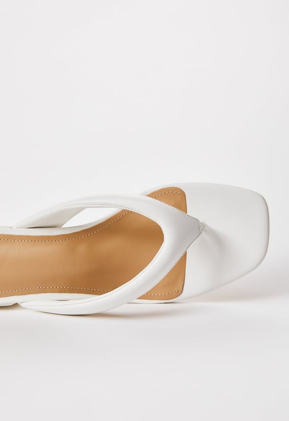Aya Block Heeled Sandal Bright White