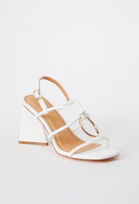 Aelia Gladiator Heeled Sandal Bright White