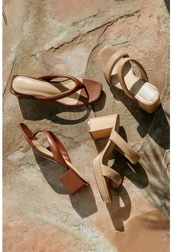 Indya Block Heeled Sandal New Nude