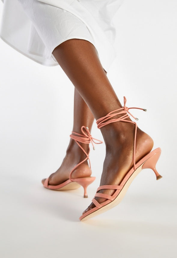 Jesamine Heeled Sandal Blooming Dahlia