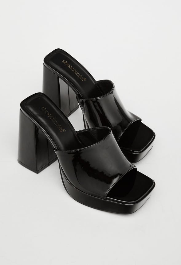 Madelyn Block Heeled Sandal Black