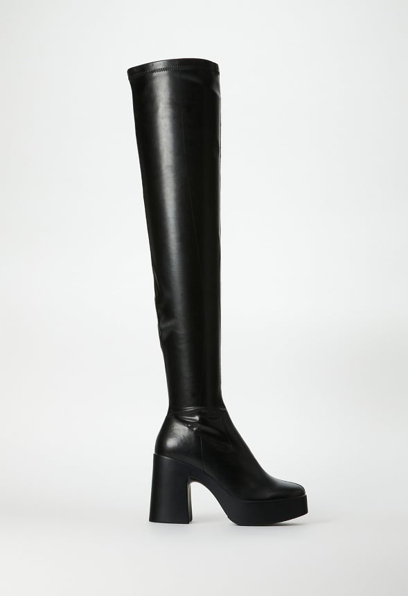 Yasmin Over-The-Knee Boot Black