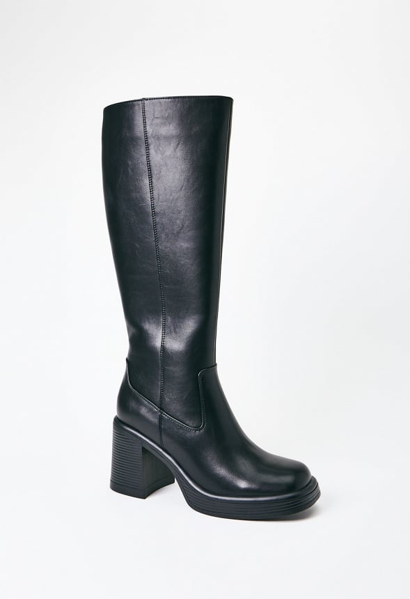 Romy Heeled Boot Black