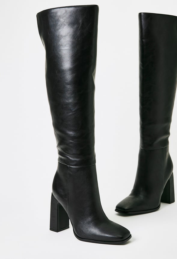 Monrow Over-The-Knee Boot Black