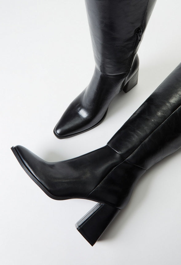 Caite Heeled Boot Black