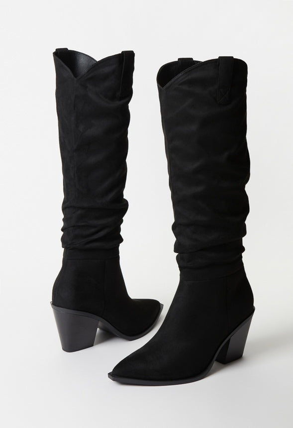 Sansa Slouchy Boot Black