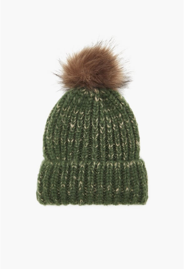 Basic Pom Beanie Green