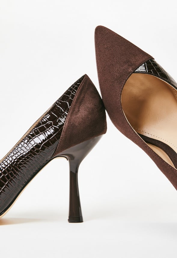 Estelle Pointed Toe Court Coffee