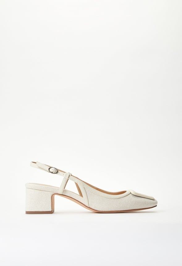 Marjorie Slingback Pump Birch White Multi
