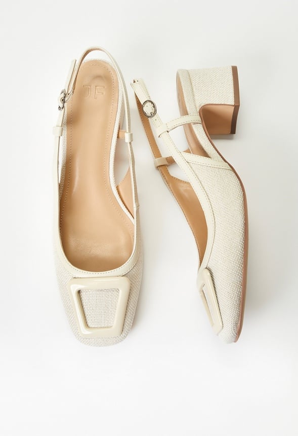 Marjorie Slingback Pump Birch White Multi
