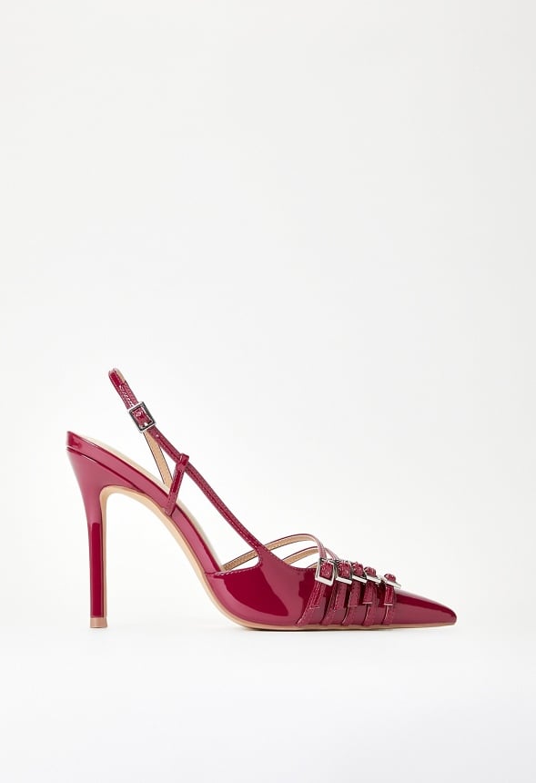 Evana Slingback Pump Anemone Red