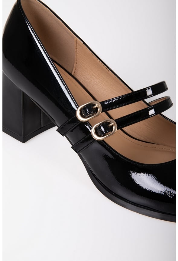 Darcie Mary Jane Pumps Black