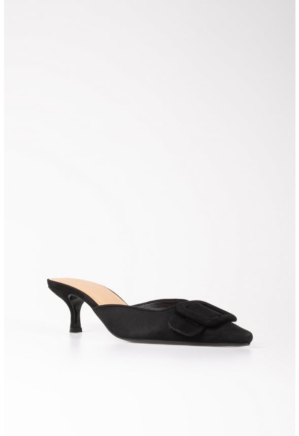 Orla Kitten Heel Mule Black
