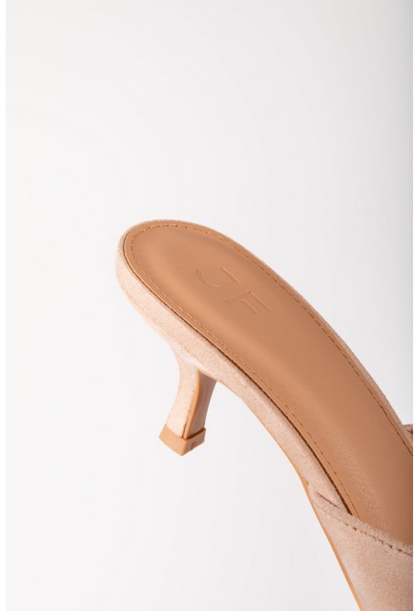 Orla Kitten Heel Mule Nude
