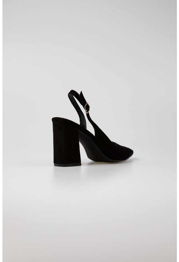 Mia Ankle Strap Pump Black